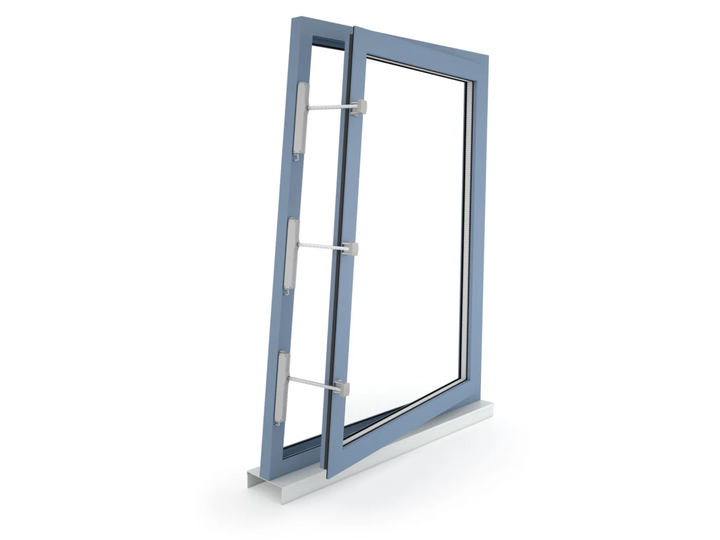 VCD 203 - Surface mounting on an atypical window opening inwards