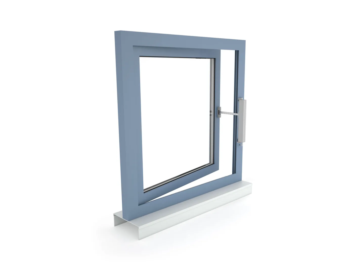 VCD 203 - Surface mounting on a side-hung window opening outwards