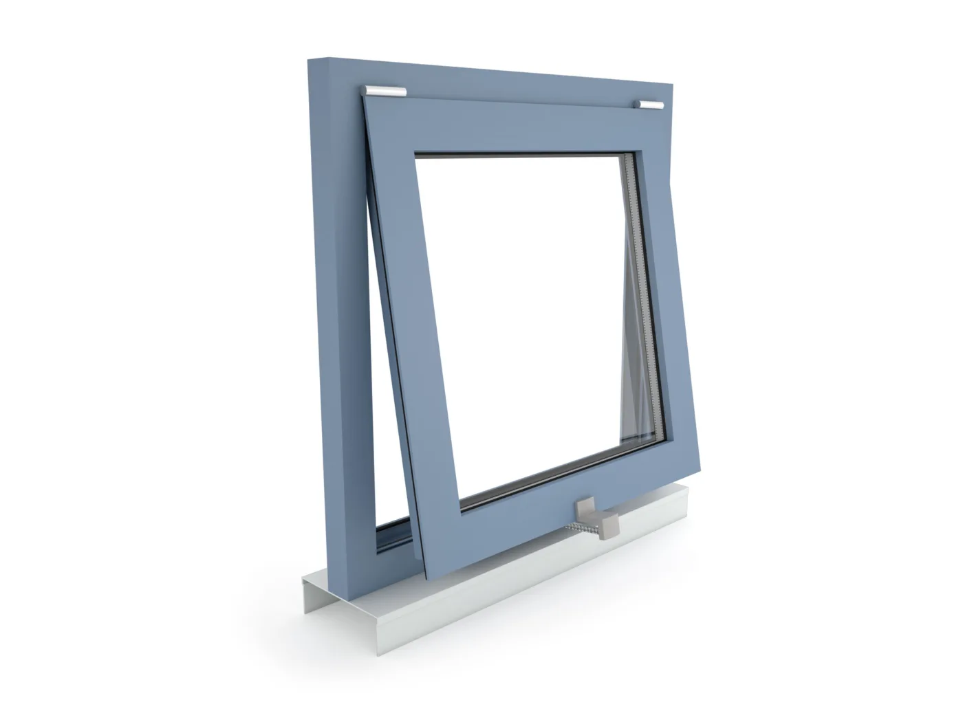 VCD 204 - Surface mounting on an top-hung window opening inwards