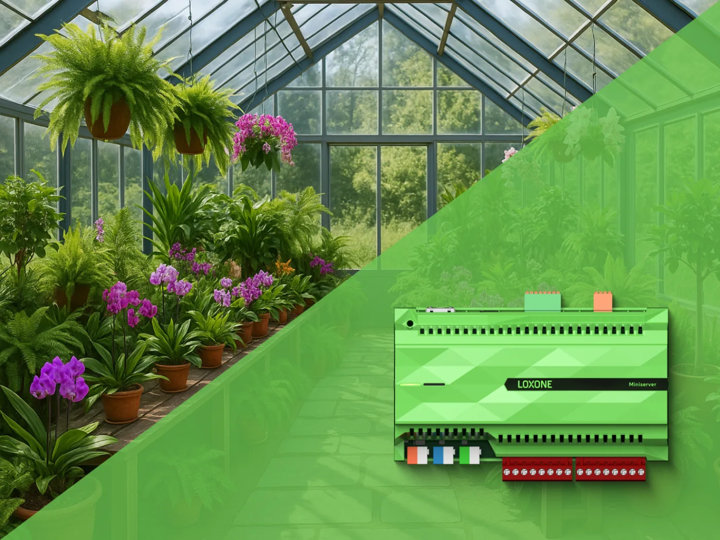 Automatic ventilation for greenhouses - Loxone and FK servis