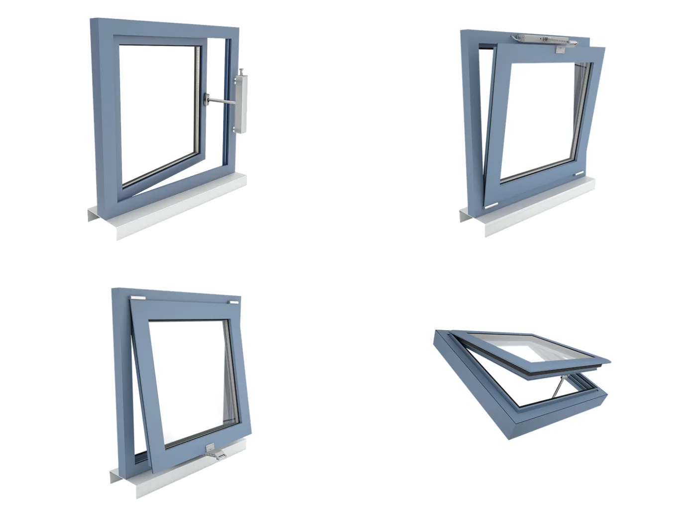 Ventilation for Smart Home - examples of different windows